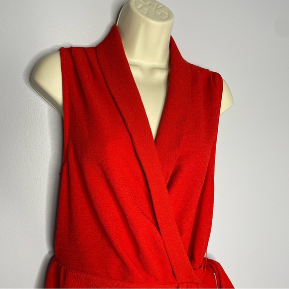 C/MEO Collective  Entice Red Asymmetrical Wrap Dress - Picture 5 of 10